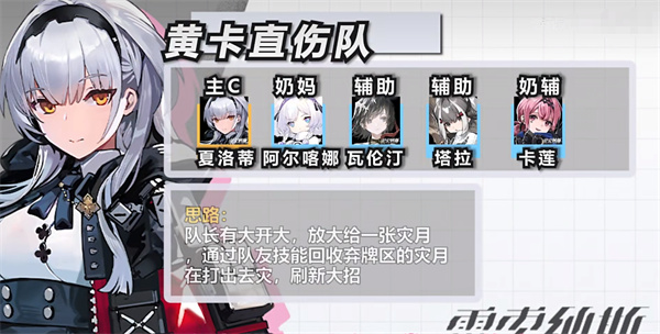 雷索纳斯阵容推荐