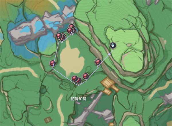 原神血斛采集路线分布图